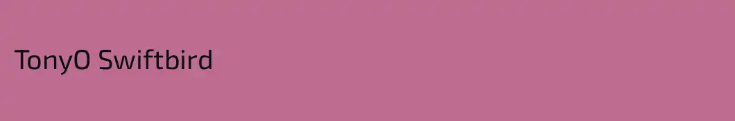 TonyO Swiftbird